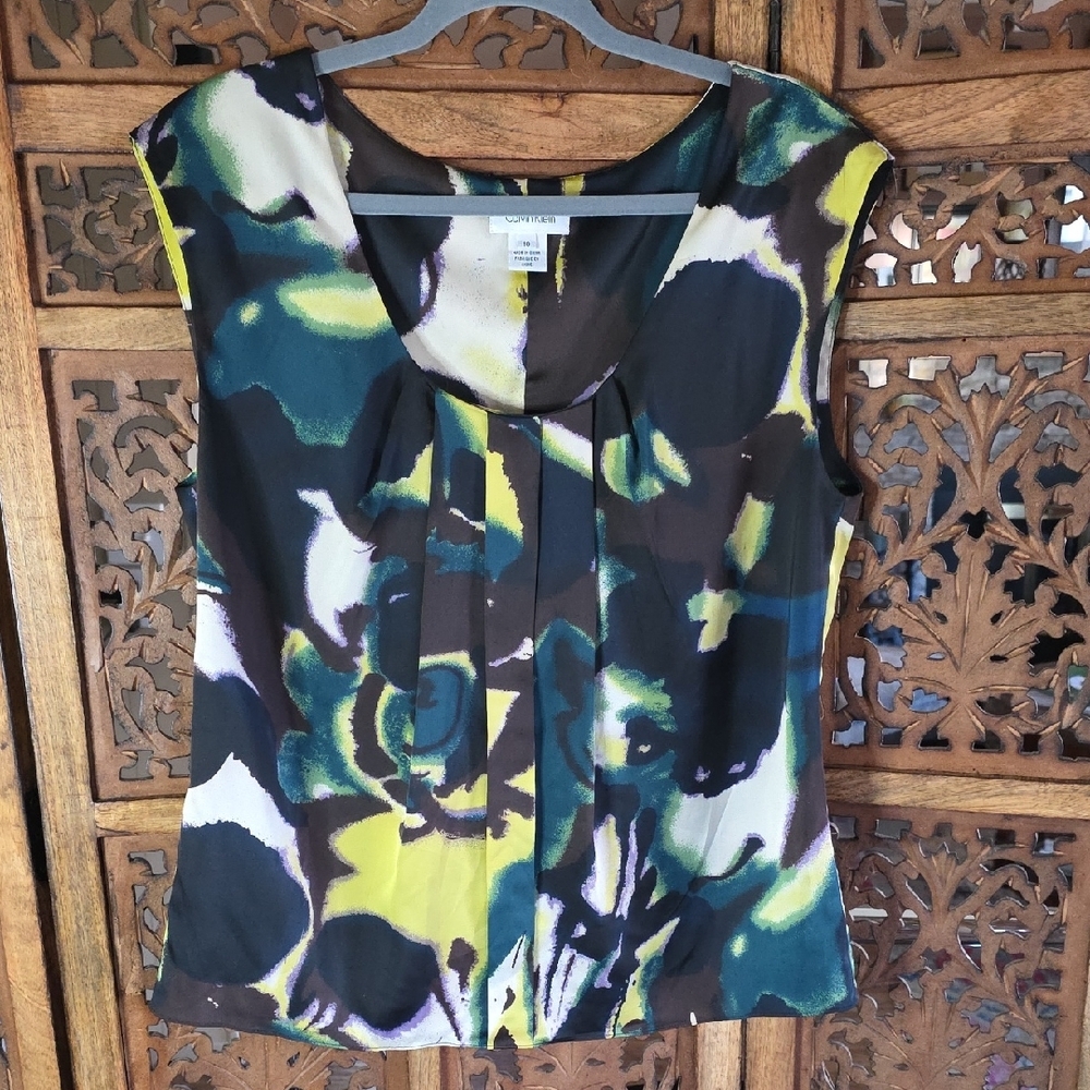 Calvin Klein Multicolor Floral Women's Blouse